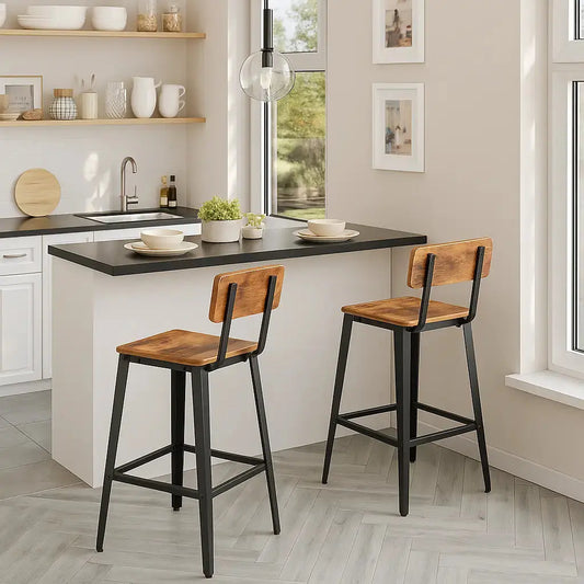 chaise-de-bar-industriel-métal-et-bois-avec-dossier