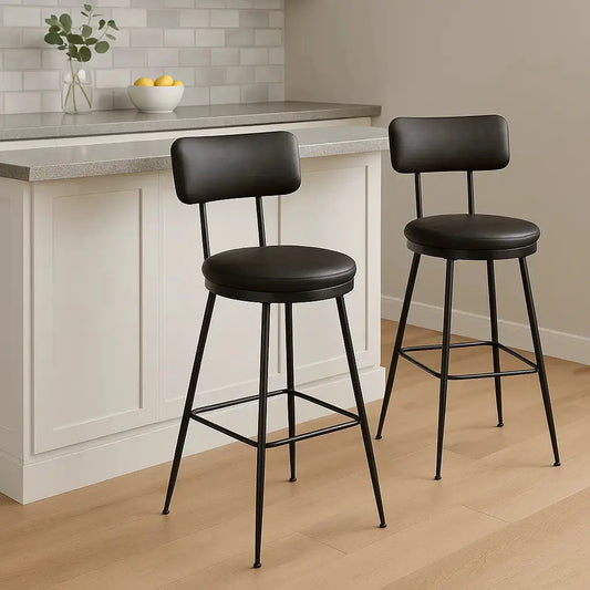 chaises-de-bar -industriel-en-métal-avec-dossier