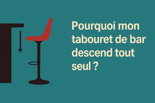 Pourquoi mon tabouret de bar descend tout seul ? Causes et solutions efficaces - La Haute Chaise