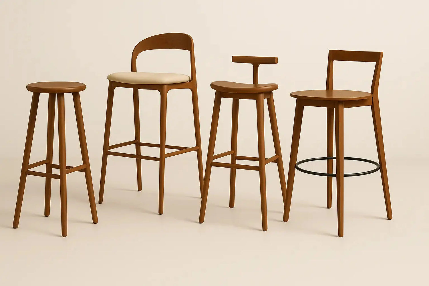 Tabouret-de-bar-en-bois La Haute Chaise