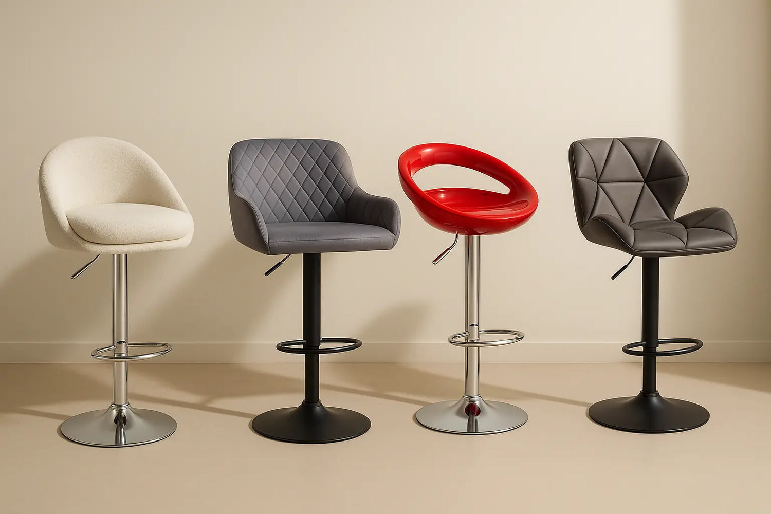 Tabouret de bar pivotant