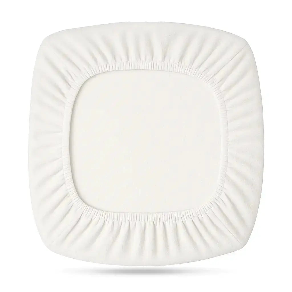 Housse d'assise pour tabouret de bar beige 