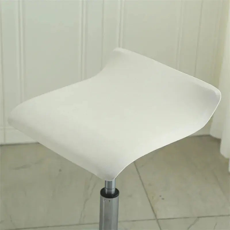 Housse d'assise pour tabouret de bar beige 1