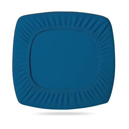 Housse d'assise pour tabouret de bar bleu