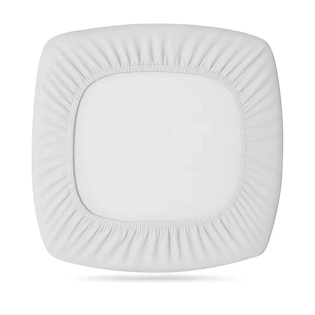 Housse d'assise pour tabouret de bar gris clair