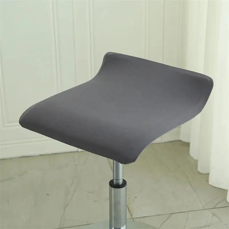 Housse d'assise pour tabouret de bar gris foncé 1