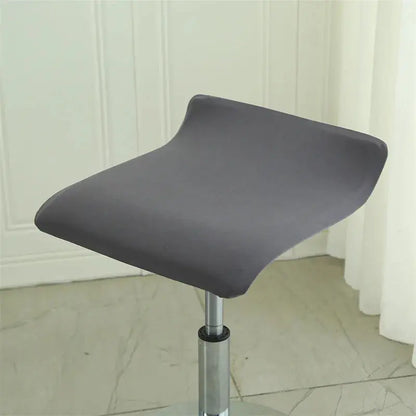 Housse d'assise pour tabouret de bar gris foncé 1