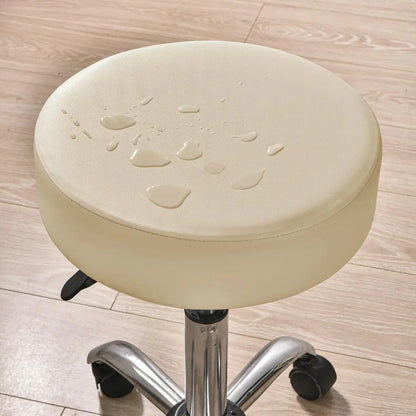 Housse de protection pour tabouret de bar crème 1