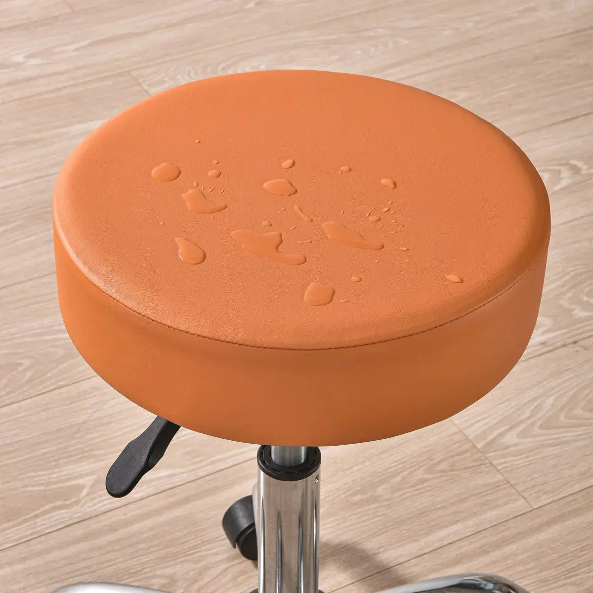 Housse de protection pour tabouret de bar orange 1