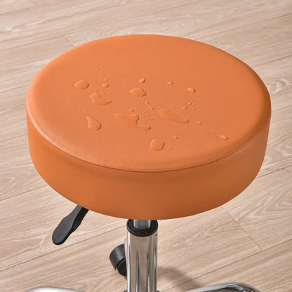 Housse de protection pour tabouret de bar orange 1