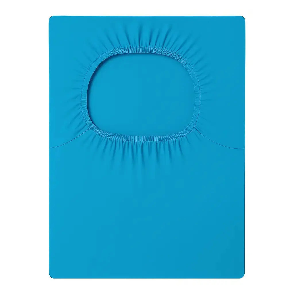 Housse de protection tabouret de bar avec dossier bleu