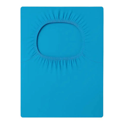 Housse de protection tabouret de bar avec dossier bleu