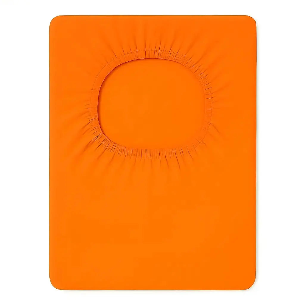 Housse de protection tabouret de bar avec dossier orange
