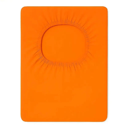Housse de protection tabouret de bar avec dossier orange