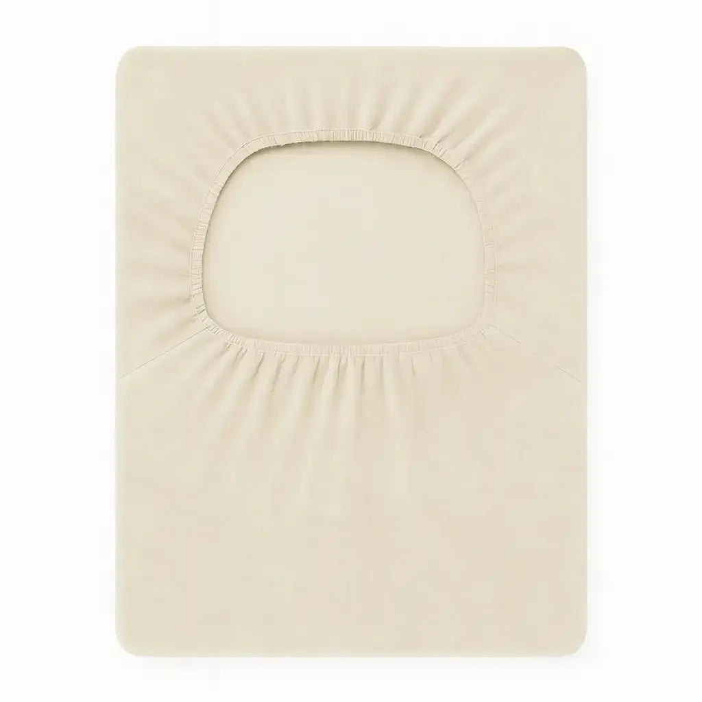 Housse extensible pour tabouret de bar beige