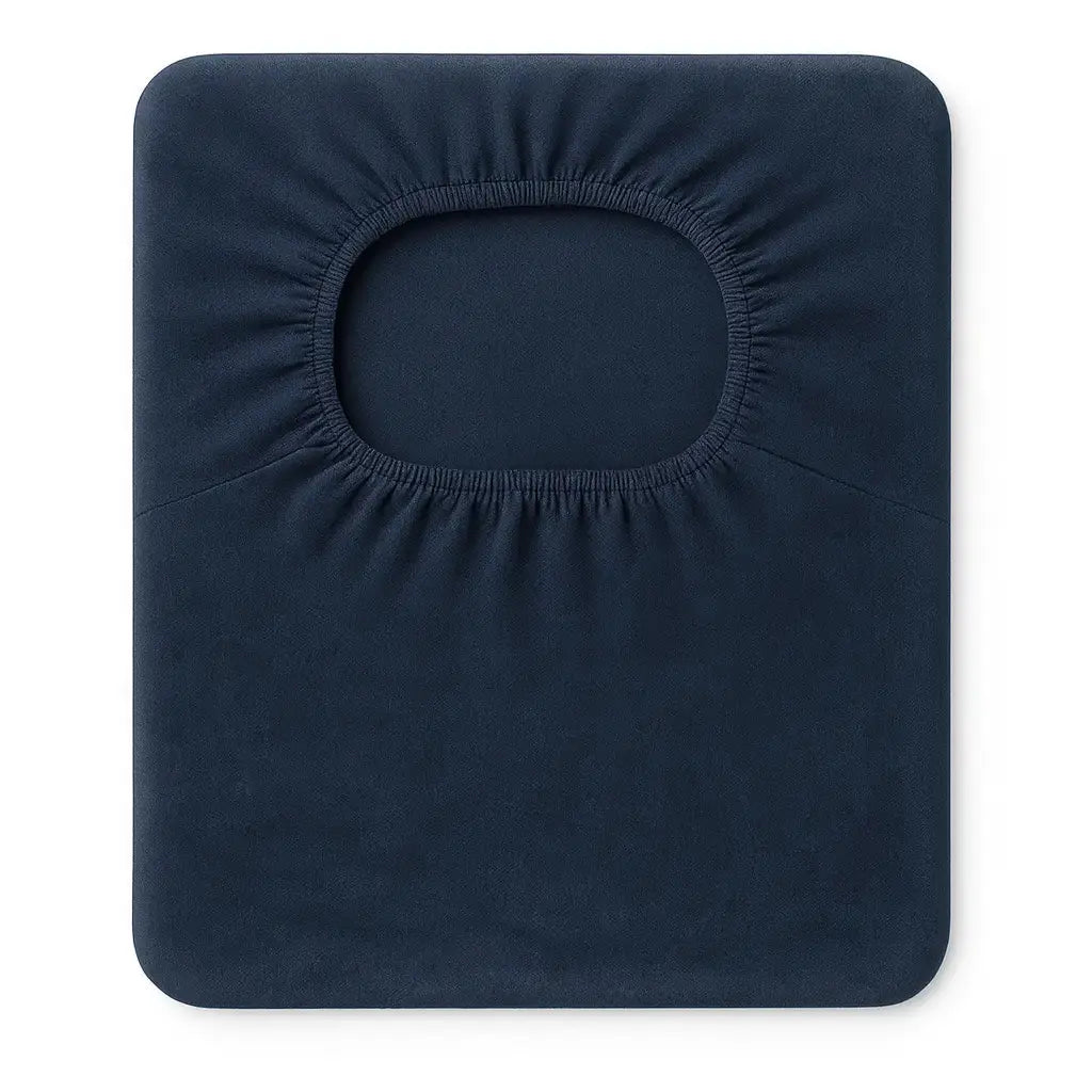 Housse extensible pour tabouret de bar bleu foncé