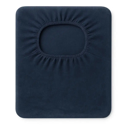 Housse extensible pour tabouret de bar bleu foncé