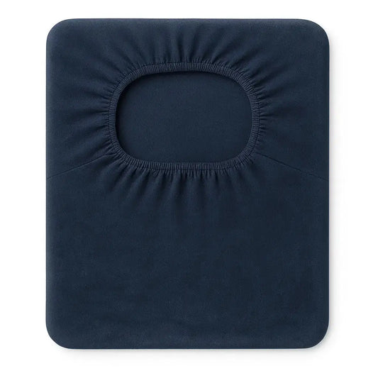 Housse extensible pour tabouret de bar bleu foncé