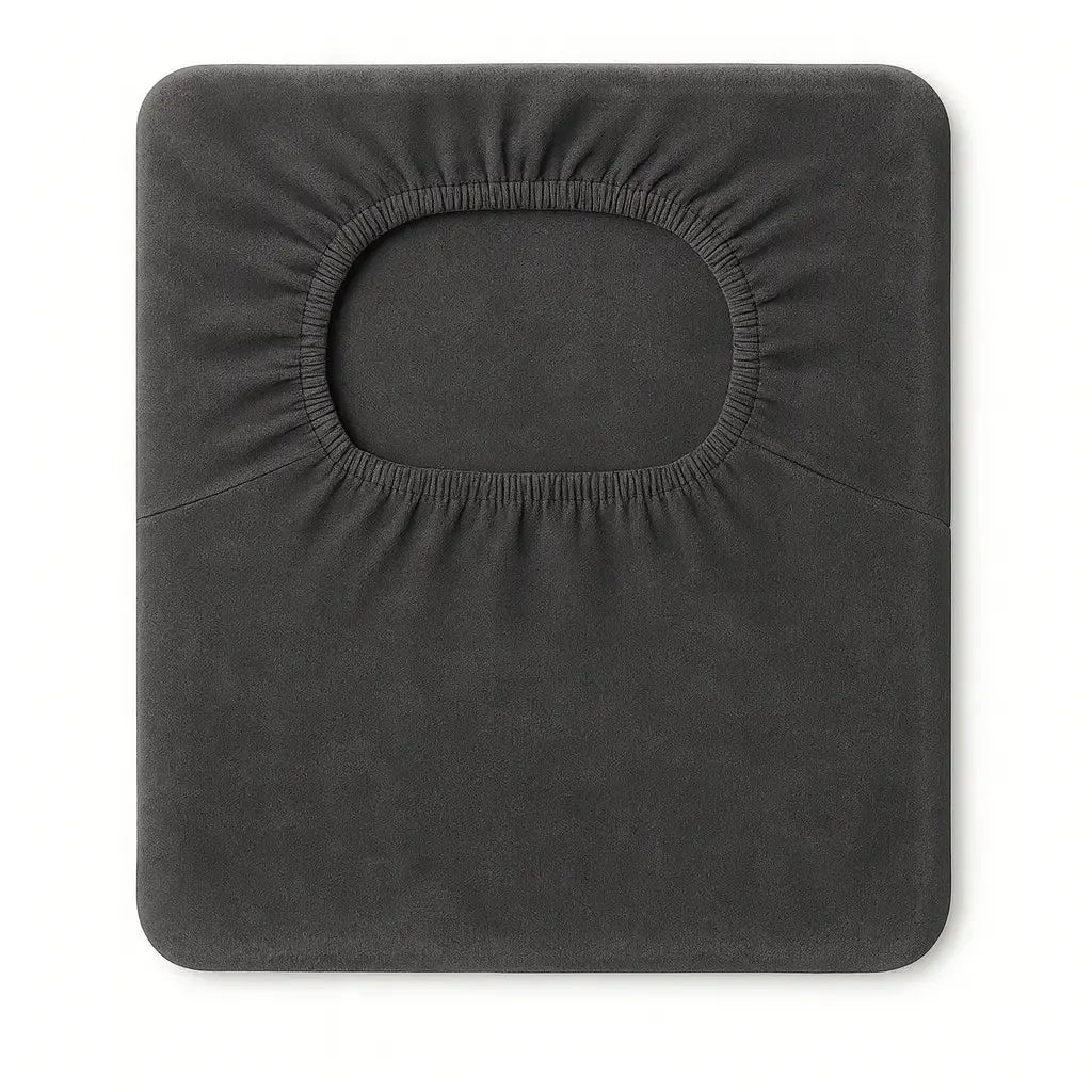 Housse extensible pour tabouret de bar gris foncé