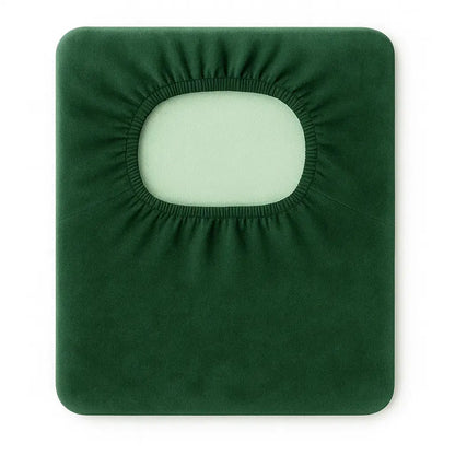 Housse extensible pour tabouret de bar vert foncé