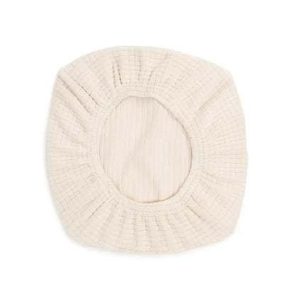 Housse pour tabouret de bar carré gris beige