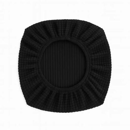 Housse pour tabouret de bar carré noir