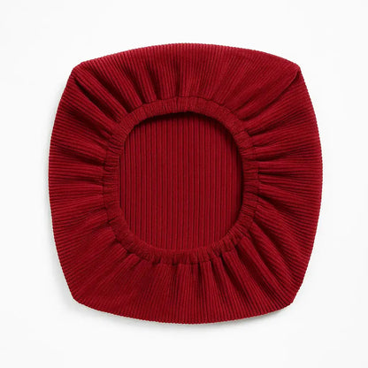 Housse pour tabouret de bar carré rouge