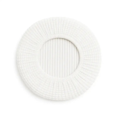 Housse pour tabouret de bar pivotant blanc