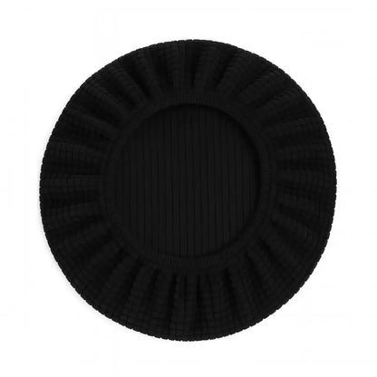 Housse pour tabouret de bar pivotant noir