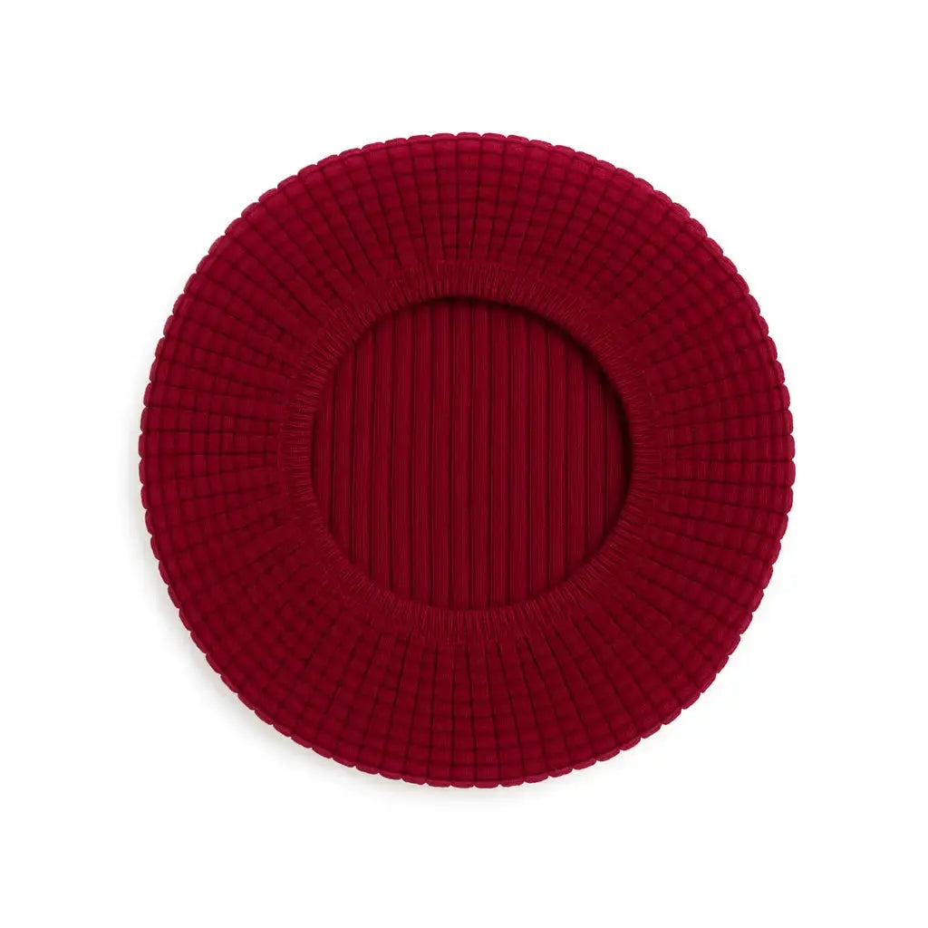 Housse pour tabouret de bar pivotant rouge