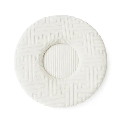 Housse pour tabouret de bar rond blanc