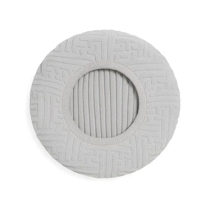 Housse pour tabouret de bar rond gris clair 