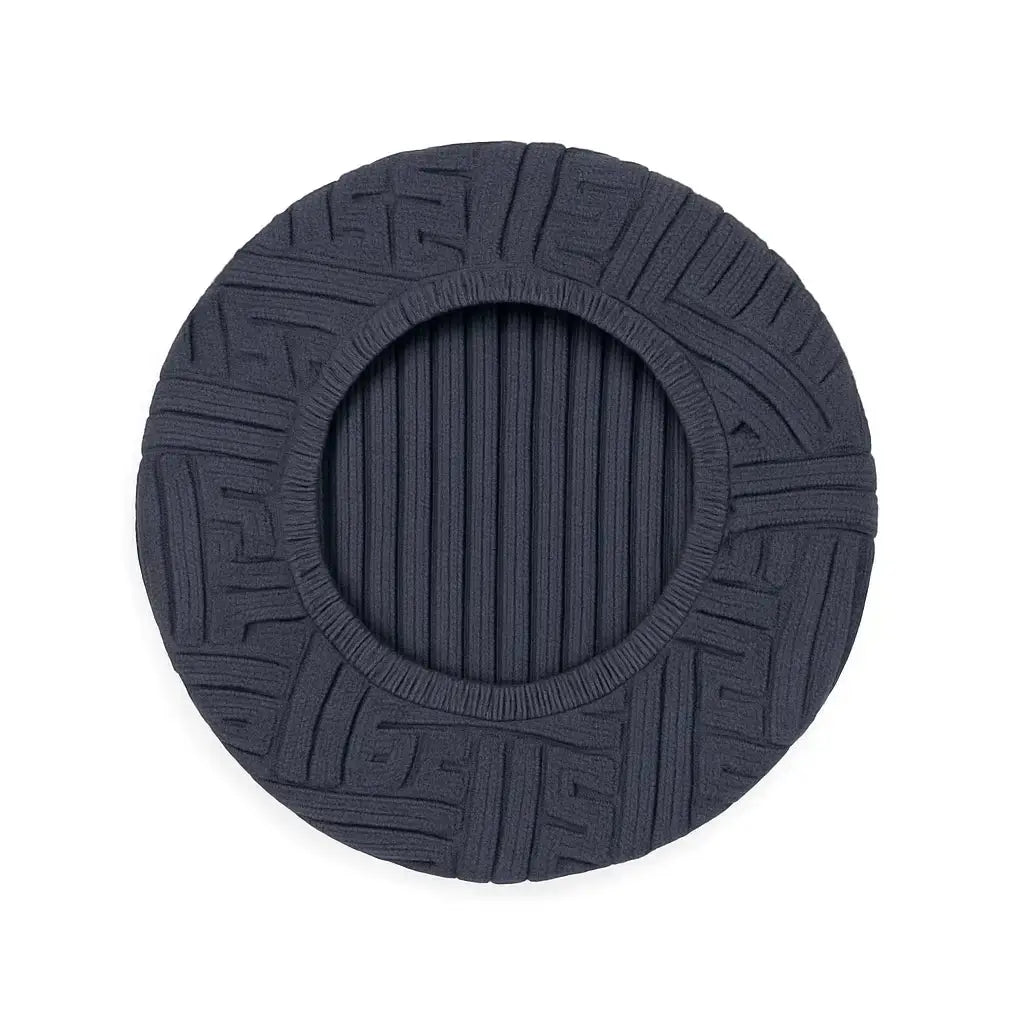 Housse pour tabouret de bar rond gris foncé