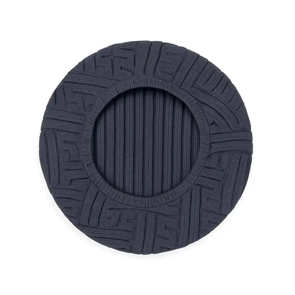 Housse pour tabouret de bar rond gris foncé