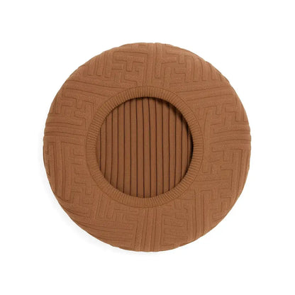 Housse pour tabouret de bar rond marron