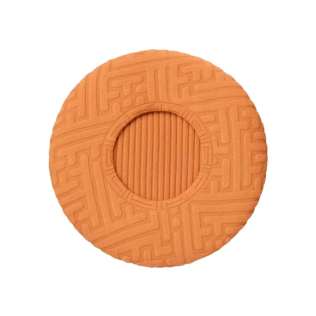 Housse pour tabouret de bar rond orange