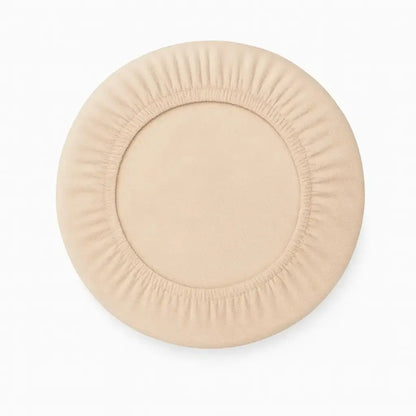 Housse pour tabouret de bar sans dossier beige