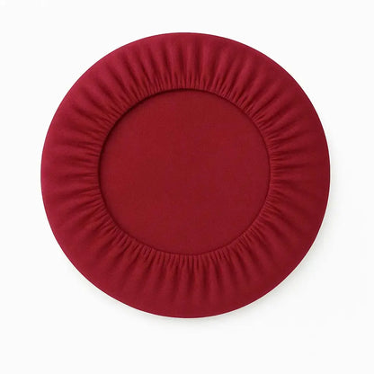 Housse pour tabouret sans dossier rouge