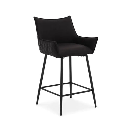 Tabouret de bar industriel 63 cm – Lot de 2 noir