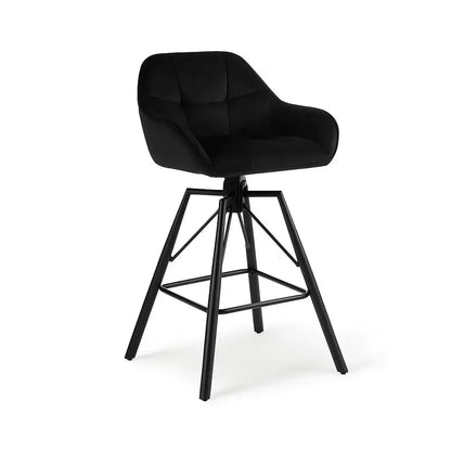 Tabourets-de-bar-pivotant-avec-dossier-et-4-pieds