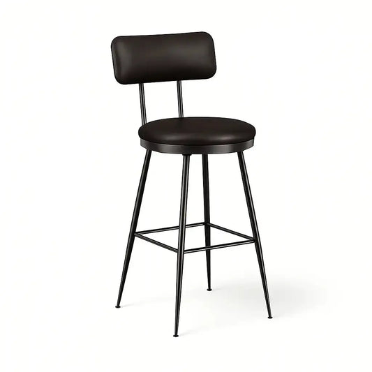 Tabourets-de-bar -industriel-en-métal-avec-dossier