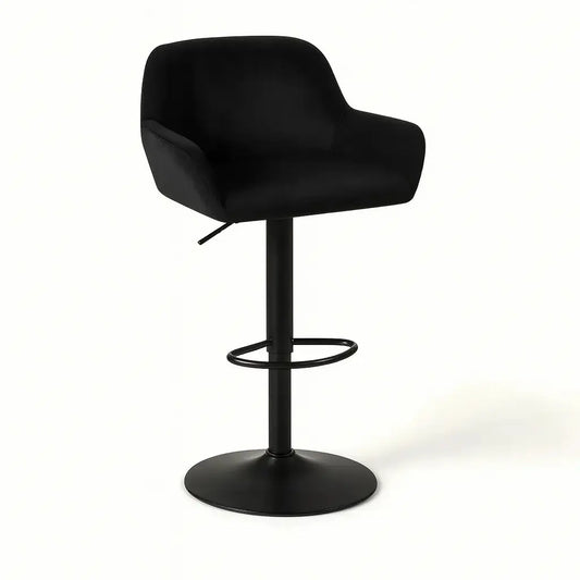 Tabourets de bar design noir - Lot de 2