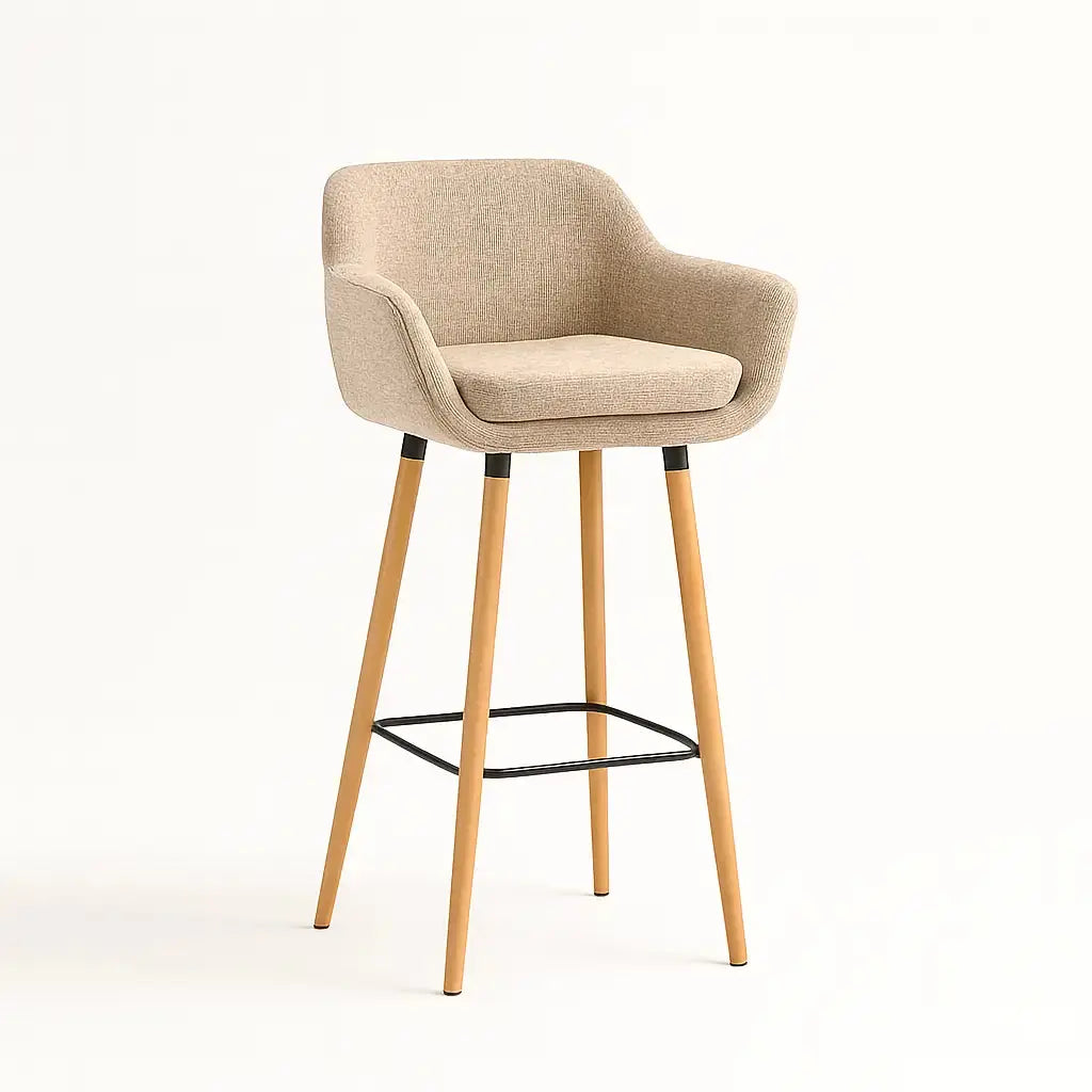 Tabourets de bar en tissu design - Lot de 2