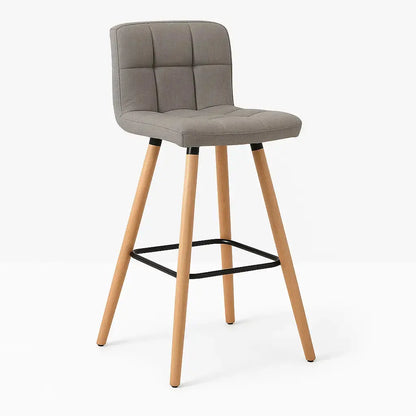 Tabourets de bar gris en bois