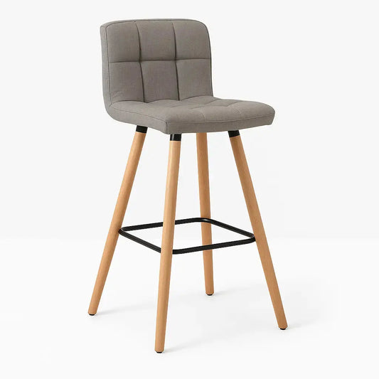 Tabourets de bar gris en bois