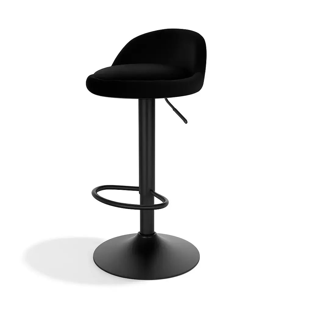 Tabourets de bar industriel réglable noir