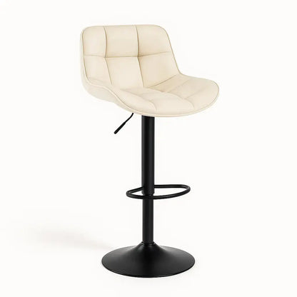 Tabourets de bar réglables vintage beige