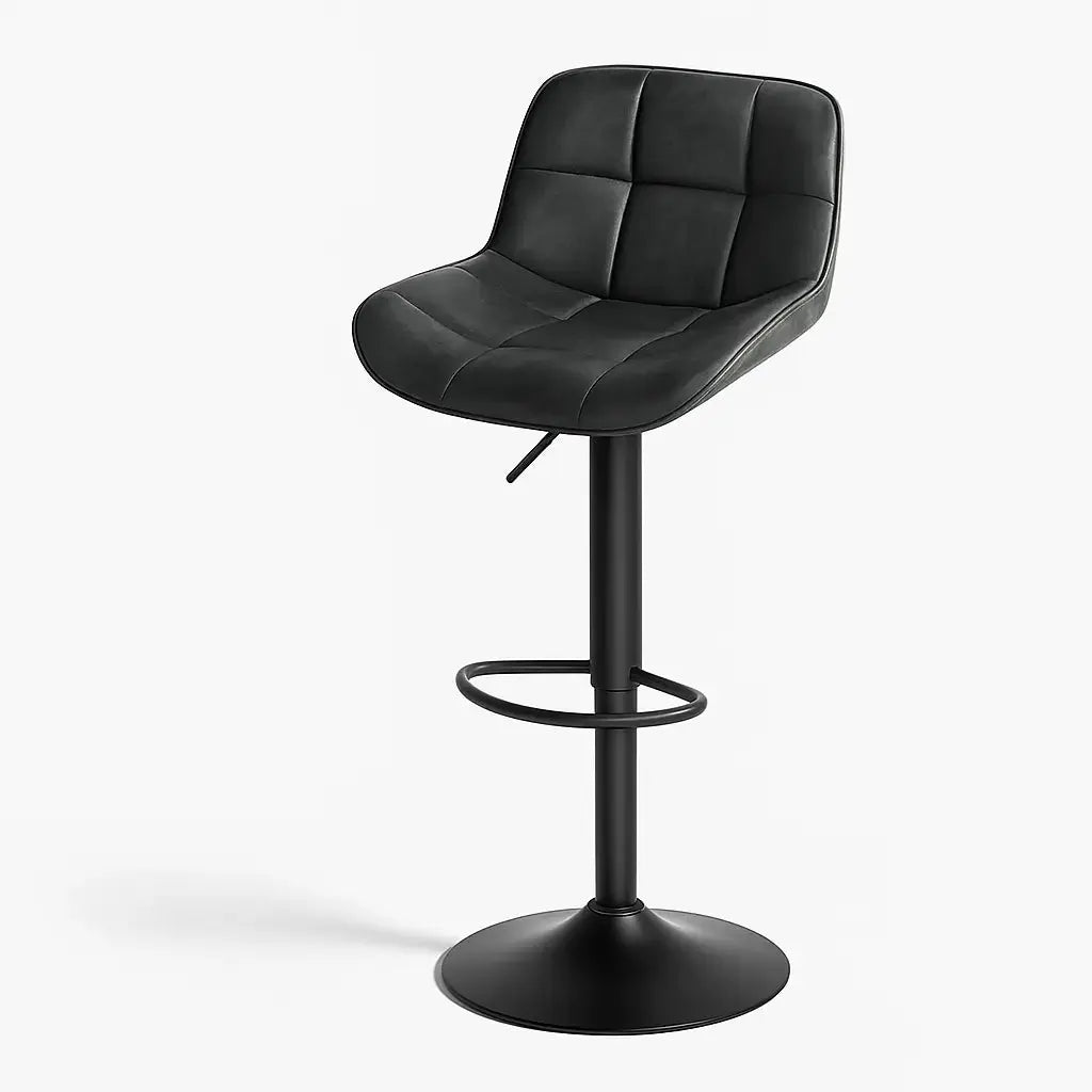 Tabourets de bar réglables vintage noir