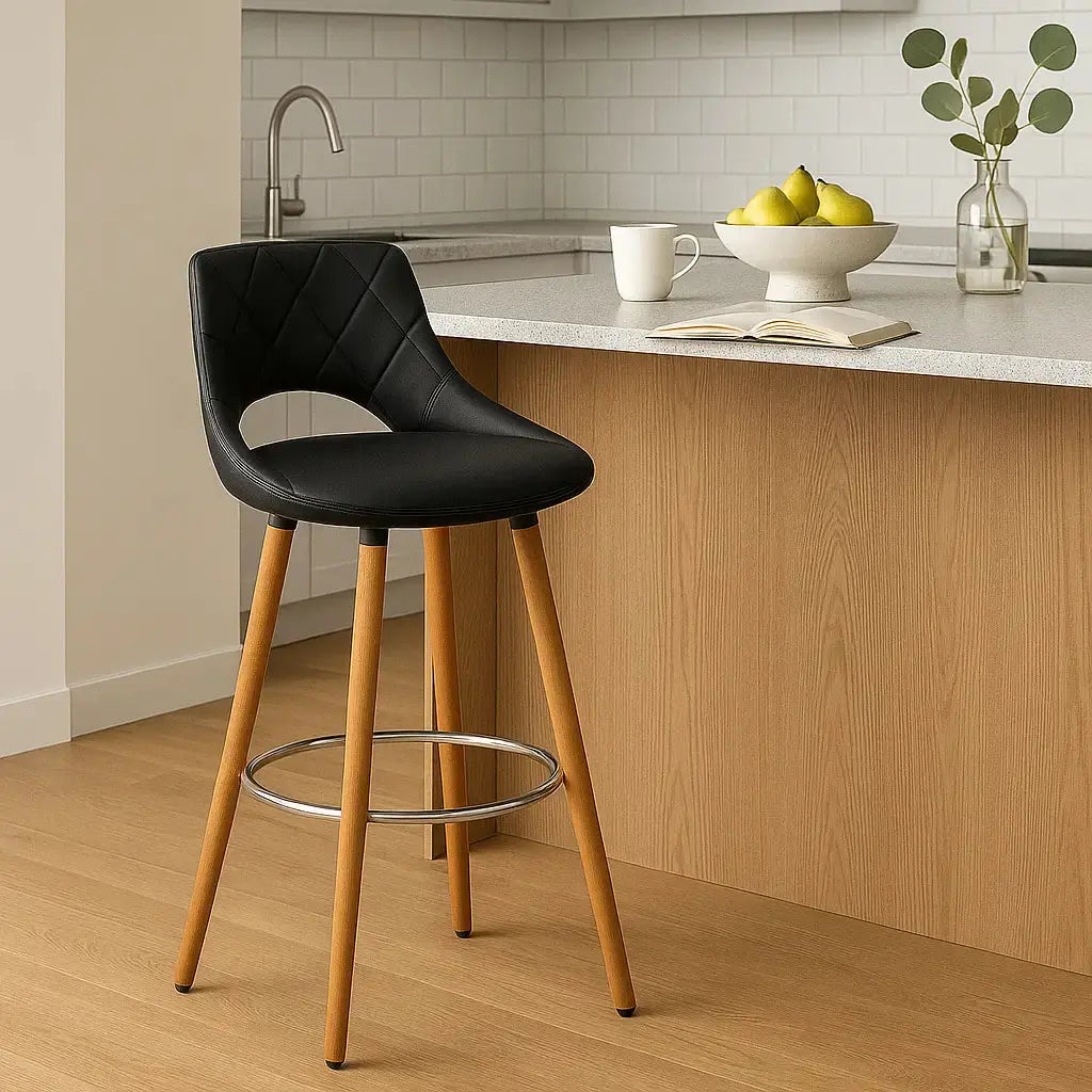 chaise-de-bar-avec-pied-en-bois