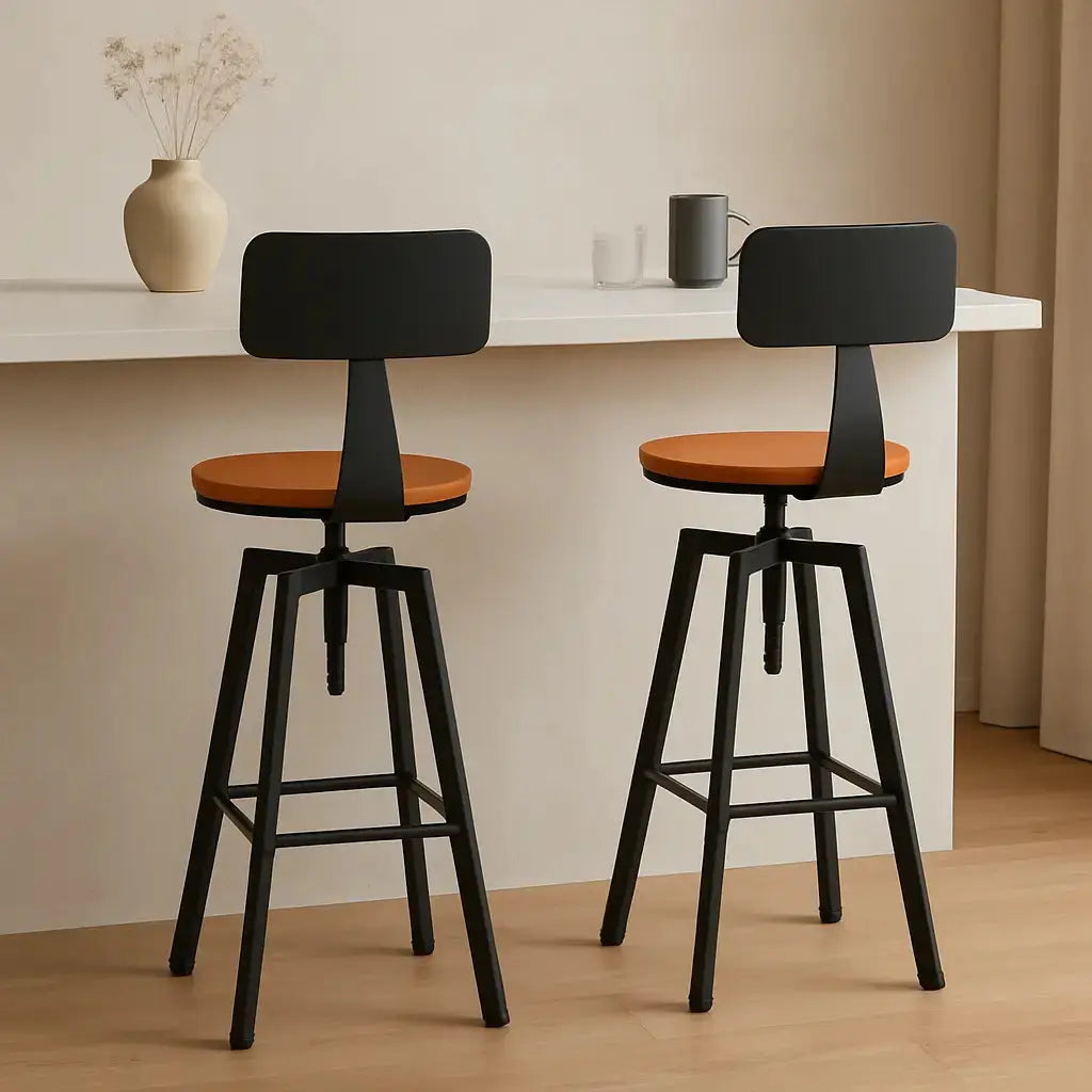 chaise-de-bar-pivotant-en-bois